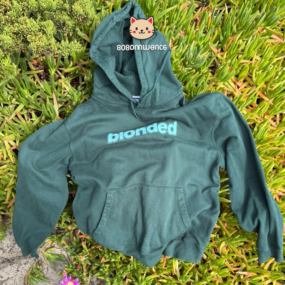 Frank Ocean Blonded Hoodie — Forest Green Oversized XL Merch Worldnet Music